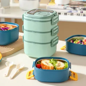 3 Layer Stackable Bento Lunchbox