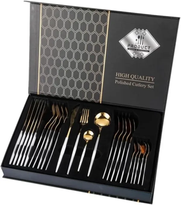 Stainless Steel 24 Pcs Cutlery Set