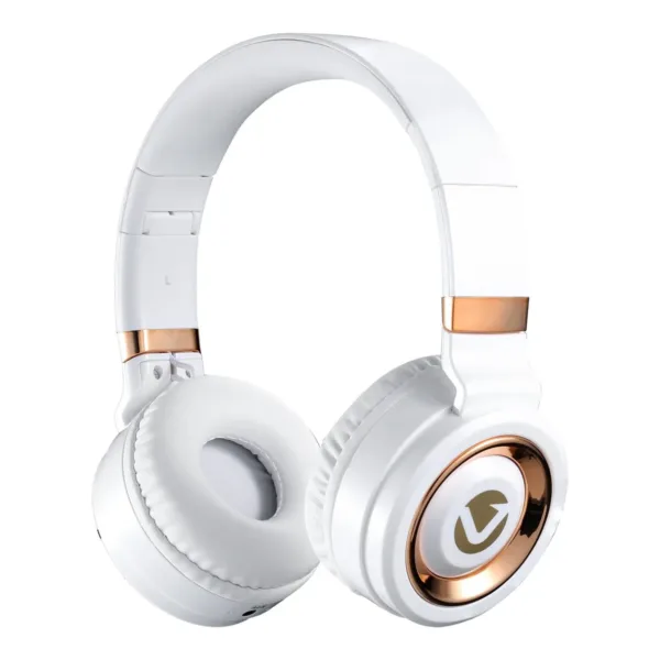 Volkano Lunar Series Bluetooth Headphones White Rose Gold