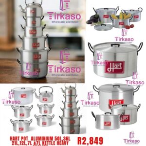 Hart Pot Aluminuim 50L 36L, 21L, 12L, & 7L Kettle Heavy Quality