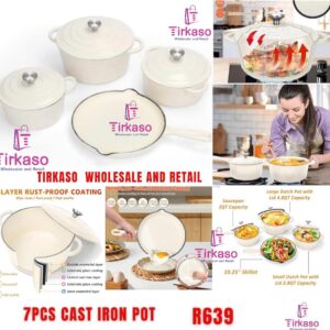 7PCS Cast Iron Pot