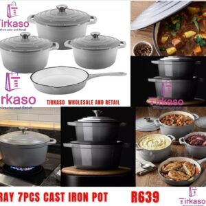 7PCS Cast Iron Pot